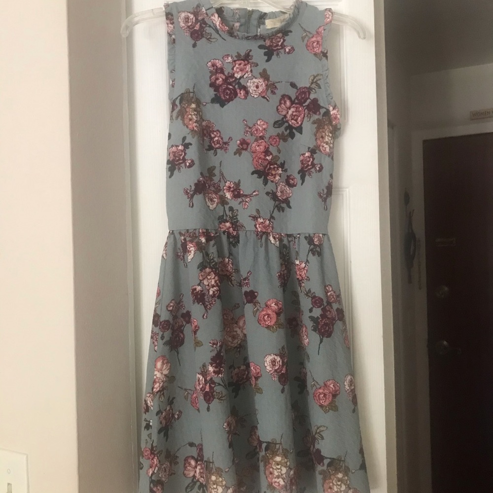 REWIND Charcoal, Floral Red Dress